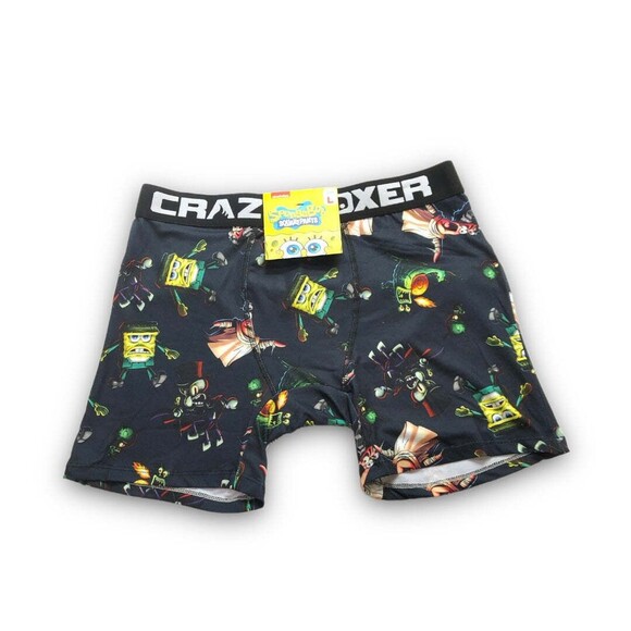 Crazy Boxer Men's SpongeBob Squarepants "Spooky" Boxer Brief - Large - Picture 1 of 2